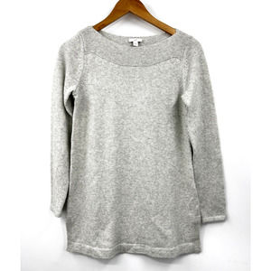 J. Jill‎ Women's Pullover Crewneck Acrylic Sweater Stretch Light Gray Size XS